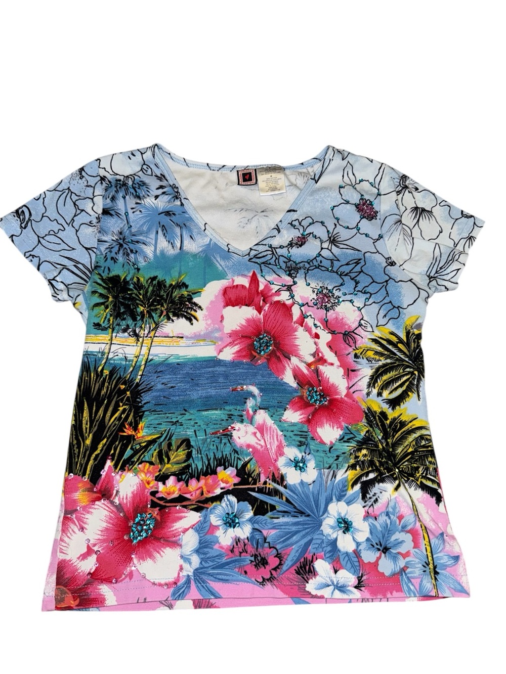 Forbidden Beaded Short Sleeve